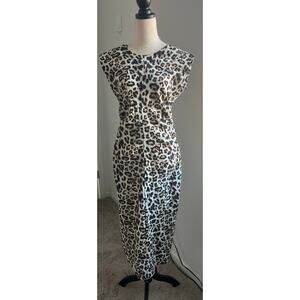 Zara Leopard Print Midi Dress